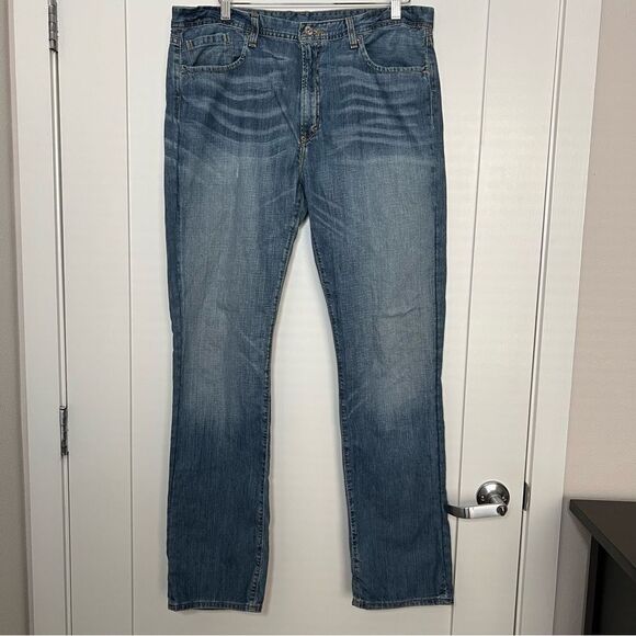 Canterbury Of New Zealand Jeans Men 36x33 Blue Straight Leg Denim Cotton Classic - Picture 1 of 13